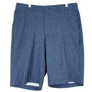 Bolle Mens Blue Striped Performance Athleisure Golf Shorts Size 32